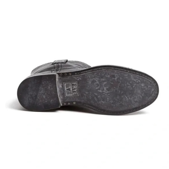 ✨NWT✨ FRYE Anna Short Pull On Leather Ankle Boot in Black Sz US 7M - Picture 5 of 7